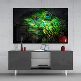 Peacock Glass Art | insigneart.co.uk
