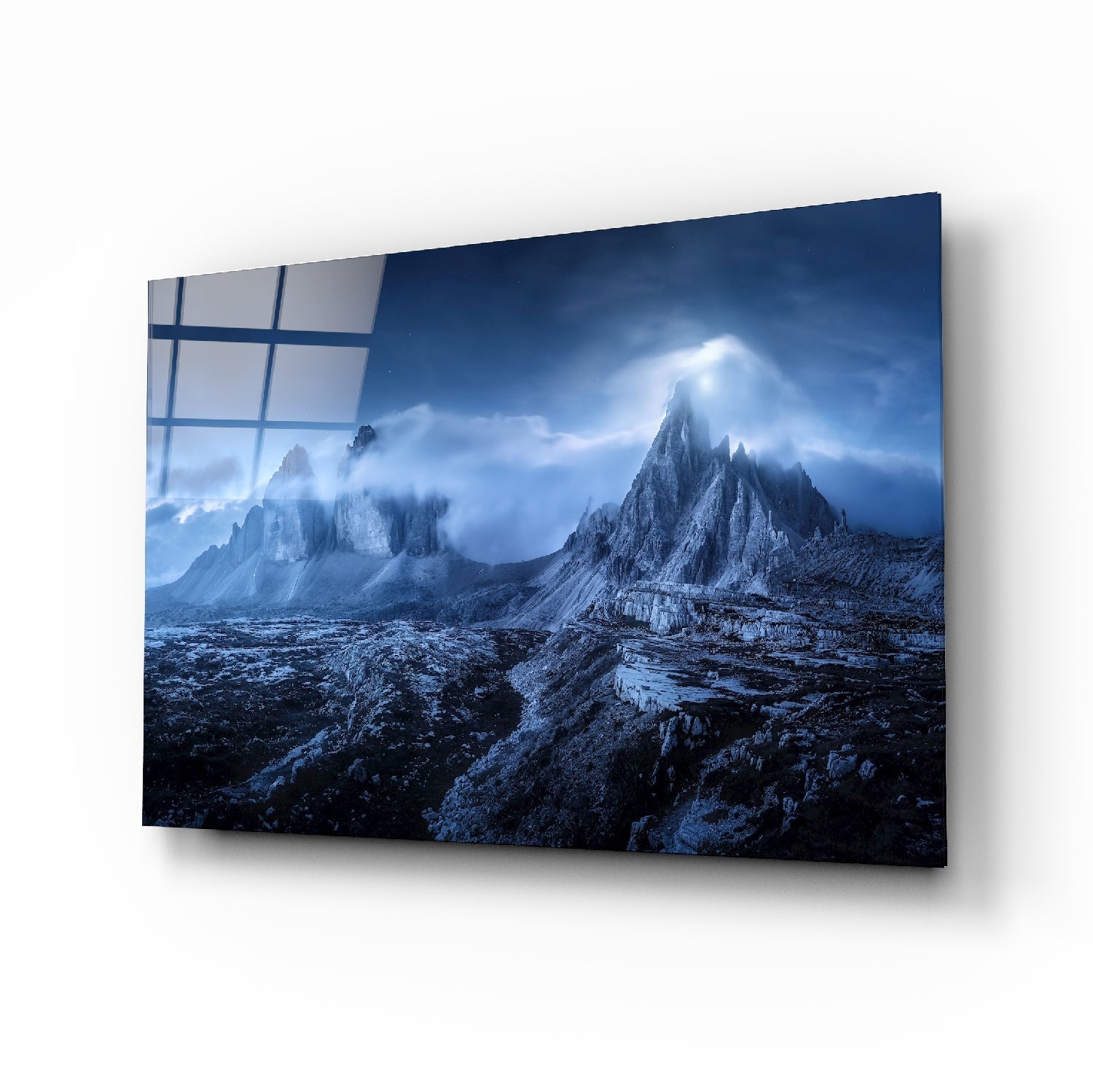 Imposing Mountains Glass Art | insigneart.co.uk