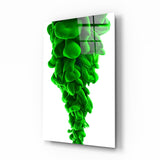 Green Layers Glass Wall Art | insigneart.co.uk