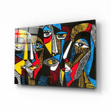Faces Glass Wall Art | insigneart.co.uk