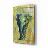 Elephant Glass Wall Art | insigneart.co.uk