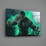 Hulk Glass Wall Art | insigneart.co.uk