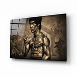 Bruce Lee Glass Wall Art | insigneart.co.uk