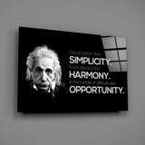 Einstein Glass Wall Art | insigneart.co.uk