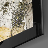 Gold Powder Graphite Glass Wall Art | insigneart.co.uk