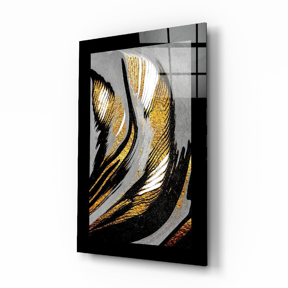 Gold Dust Glass Wall Art | insigneart.co.uk