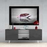 Hippo Glass Wall Art | insigneart.co.uk