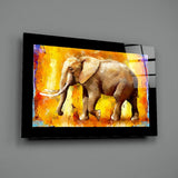 Elephant Glass Wall Art | insigneart.co.uk