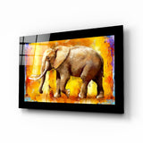 Elephant Glass Wall Art | insigneart.co.uk