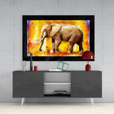 Elephant Glass Wall Art | insigneart.co.uk