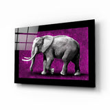 Elephant Glass Wall Art | insigneart.co.uk