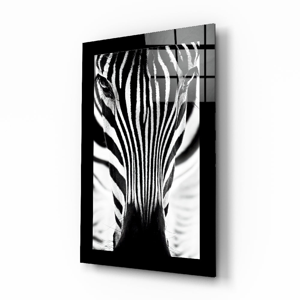 Zebra Glass Wall Art | insigneart.co.uk