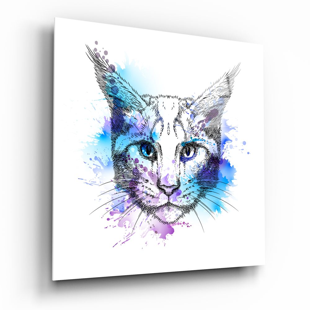 Cat Glass Wall Art – insigneart.co.uk