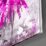Woman (Pink) Glass Wall Art | insigneart.co.uk
