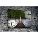 Suspension Bridge Glass Wall Art | insigneart.co.uk