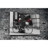 Bicycle Glass Wall Art | insigneart.co.uk