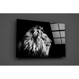 Lion Glass Wall Art | insigneart.co.uk