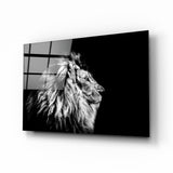 Lion Glass Wall Art | insigneart.co.uk