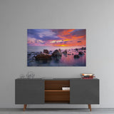 Sunset at Sea Glass Wall Art | insigneart.co.uk