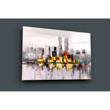 Abstract City Glass Wall Art | insigneart.co.uk