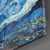Van Gogh Stary at Night Glass Wall Art | insigneart.co.uk
