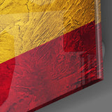 Spain Flag Glass Wall Art | insigneart.co.uk