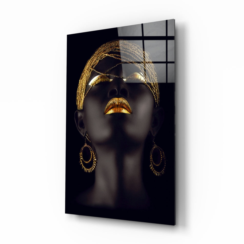 Gold Woman Glass Wall Art – insigneart.co.uk