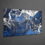 Marble 4 Pieces Mega Glass Wall Art (150x92 cm)