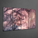 Marble 4 Pieces Mega Glass Wall Art (150x92 cm)