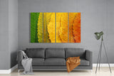 Autumn Leaves 4 Pieces Mega Glass Wall Art (150x92 cm)