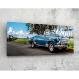 Classic Car Glass Wall Art (92x36 cm)