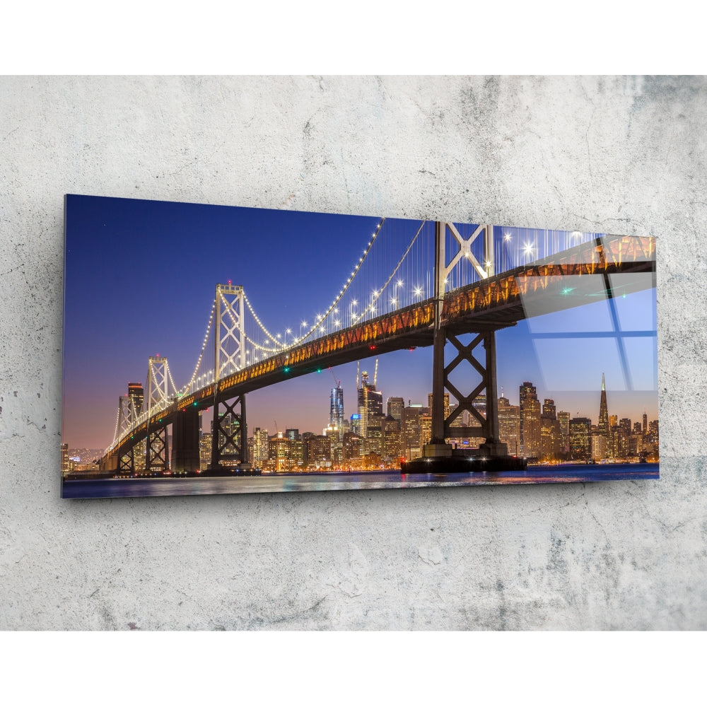 Bridge Glass Wall Art (92x36 cm) – insigneart.co.uk