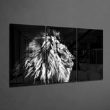 Lion Glass Wall Art