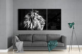 Lion Glass Wall Art