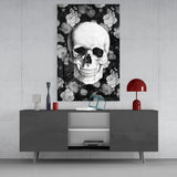 Skull Glass Wall Art